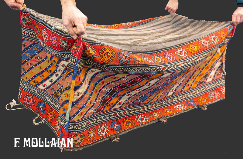 Antique Caucasian Mafrash Kilim Sumak n°:91172432